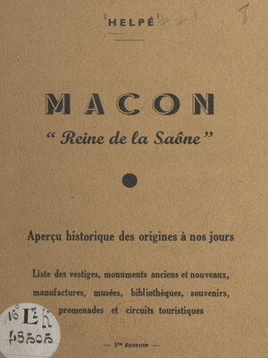 cover image of Mâcon, reine de la Saône